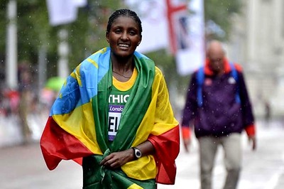 Ethiopian Gelena wins Olympic marathan gold