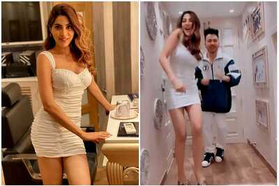 Nikki Tamboli Dances to Jasmin Bhasin-Aly Goni's Tera Suit, Looks Stunning in Short White Dress