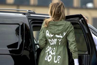It Was for Fake News Media: Trump Defends Wife Melania's 'I Don't Care' Jacket