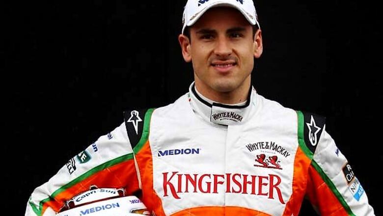 Adrian Sutil and Jules Bianchi in Force India test