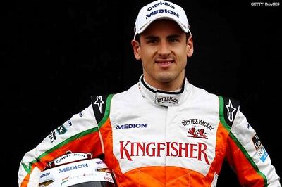 Adrian Sutil and Jules Bianchi in Force India test