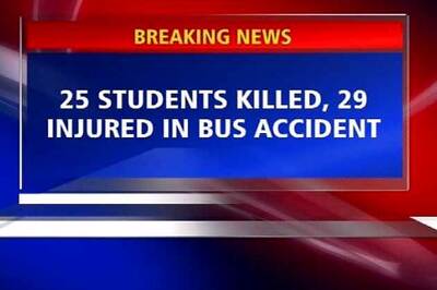 26 killed as bus falls off a bridge after collision