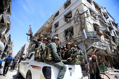 Syrian Air Defences 'Shoot Down Missiles' Over Two Air Bases