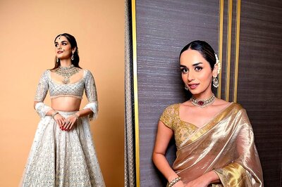 Manushi Chhillar's Dazzling Appearance At Anant Ambani-Radhika Merchant Wedding