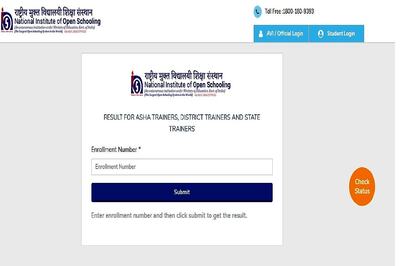 NIOS Asha Certificate Program Result Declared, 85% Pass