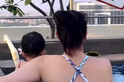 Kajal Aggarwal's Swimming Pool Video With Her Son Will Melt Your Heart