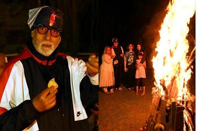 Amitabh Bachchan Shares Glimpses of His Holi Celebrations as He Goes 'Gujiya-Gorging'