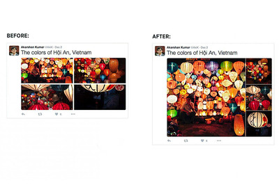 Twitter gets rid of cropping photos; enhances multimedia display
