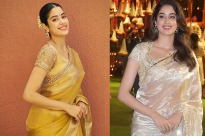 Janhvi Kapoor Sets The Tone For The Festive Season In Manish Malhotra Handwoven Sarees