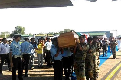 Ex-president Dr APJ Abdul Kalam's body being brought to Delhi, to be received by PM Modi