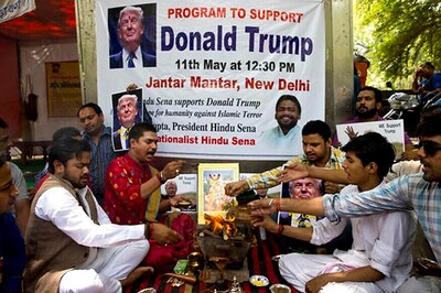 Hindu Sena Conducts 'Hawan' Asking Gods to Help Trump Win