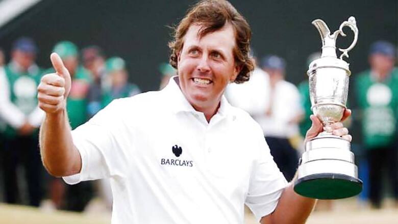 Phil Mickelson climbs rankings after British Open victory