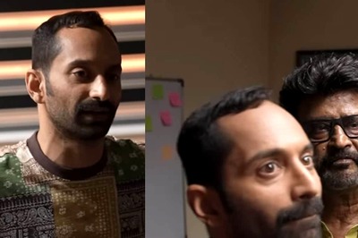 Watch: Fahadh Faasil's Epic Reaction To Rajinikanth Standing Next To Him On Vettaiyan Sets