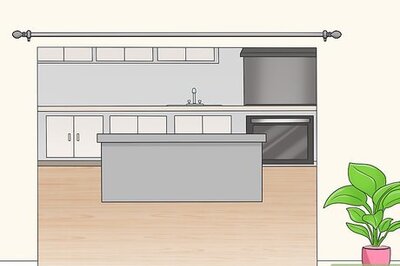 How to Cover an Open Kitchen with Curtains