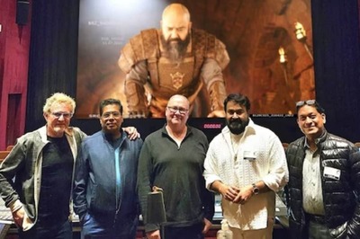 Mohanlal Spotted At Sony Pictures Studios With Mark Kilian and Jonathan Miller For Barroz