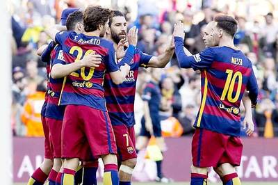 Lionel Messi, Neymar help Barcelona to 12th straight La Liga win