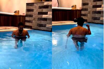 WATCH: Rishabh Pant Walks in Swimming Pool as Road to Recovery Continues; Shastri, SKY React