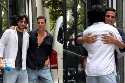 Akshay Kumar And Ibrahim Khan Hug Outside Maddock Office; Duo To Star In A Film Together?