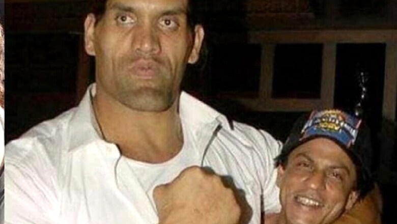 Shah Rukh Khan Looks Quite Cute in this Throwback Picture with The Great Khali