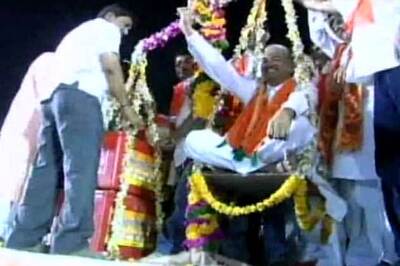 Gujarat BJP chief weighed with blood