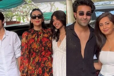 Karisma Kapoor Attends Kapoors' Christmas Lunch With Kids, Aadar Jain Comes Hand-In-Hand With GF