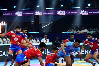 PKL 9: UP Yoddhas Tackle Maninder in Last Second to Tie 41-41 with Bengal Warriors