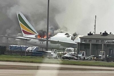 Ethiopian Airline 777F Freighter Aircraft Catches Fire at Shanghai Pudong International Airport