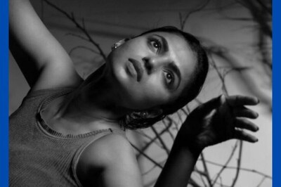 Kannada Actress Ganavi Laxman Dazzles In Strapless Orange Dress And No-makeup Look