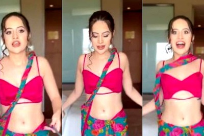 Urfi Javed Stuns Fans as She Skips Rope in Saree, High Heels; Asks Netizens to ‘Beat That’