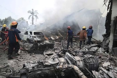 Indonesia military plane crash toll rises to 142