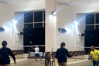 Man Playing Badminton With Jhadu - We Have Officially Seen Everything