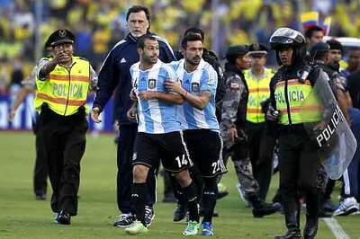 FIFA probes Mascherano's bizarre sending off