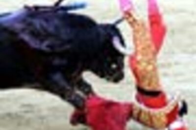 Pics: What bull! Men get mauled at gory game