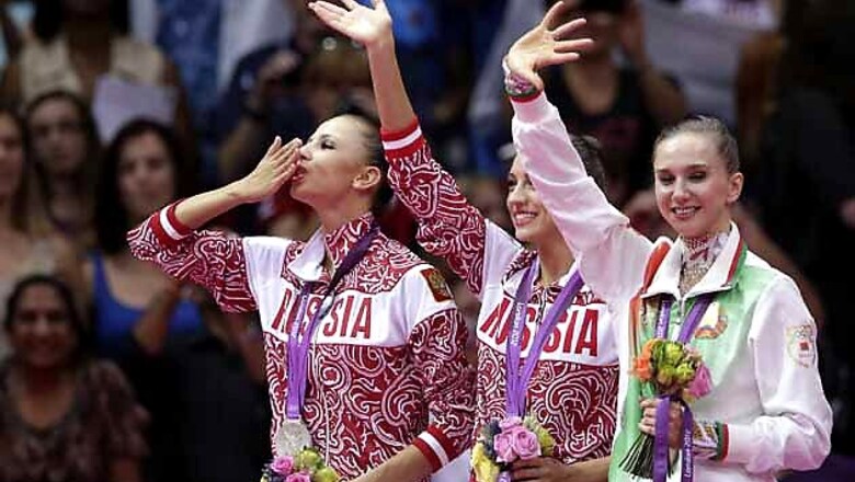 Clean sweep for Russia in rhythmic gymnastics