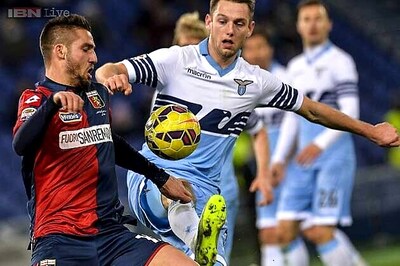 Genoa beat 10-man Lazio 1-0 in Serie A to halt slide