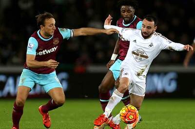 Swansea held to goalless draw by West Ham in Premier League