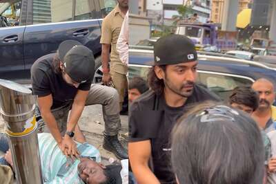 Gurmeet Choudhary Gives CPR To Man Who Collapsed On Mumbai Streets, Fans Call Him 'Real Hero'