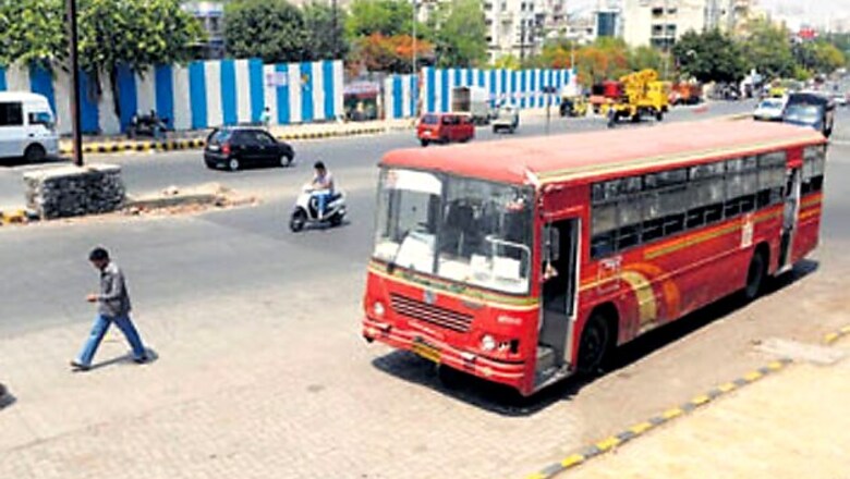 Bangalore: Buses parked in front of houses at night
