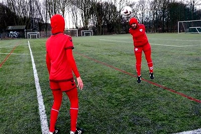 Afghani women's football team gets jersey with integrated hijab