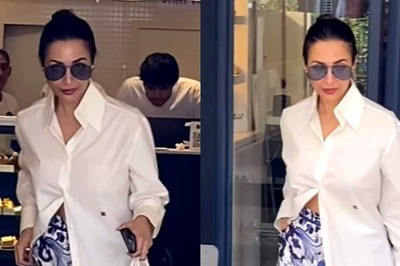 Malaika Arora Looks Chic In White Shirt And Blue Shorts, Gets Papped In The City; Watch