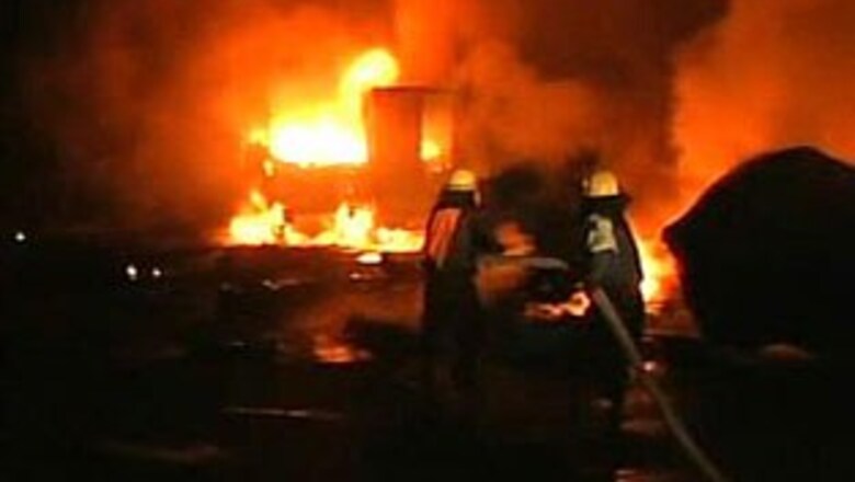 Two killed, five vehicles gutted in tanker inferno