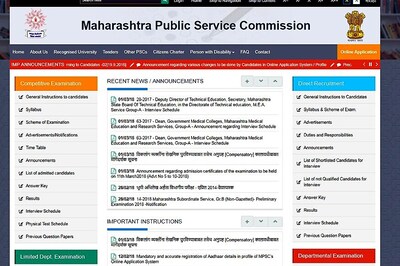 MPSC State Services 2018 Prelims Notification Out, 450 Posts, Exam on May 13