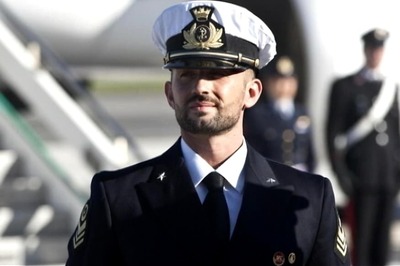 Accused Italian Marine Returns Home From India