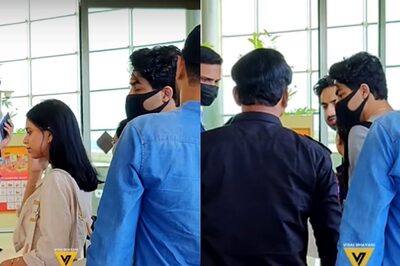 Aryan Khan, Suhana Patiently Wait For CISF Official To Complete Protocol At Mumbai Airport; Watch