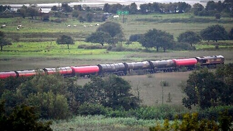 UK Freight Train Carrying Diesel Catches Fire, Derails