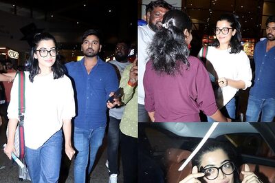 Rashmika Mandanna Arrives In Mumbai, Wins Hearts As She Patiently Waits For Fan To Take Photo | Watch