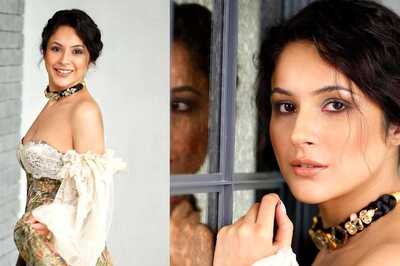 Shehnaaz Gill Looks Charming in Off Shoulder Vintage Dress, Shares Pics Clicked by Dabboo Ratnani; See Post