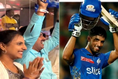 WATCH: Tilak Varma's Family Celebrates in Stands as Mumbai Indians Batter Plays a Rollicking Knock vs RCB