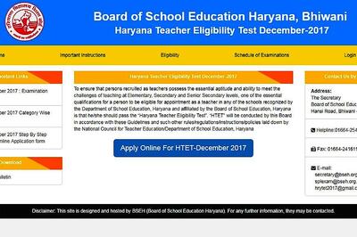 HTET 2017 Online Application Process Begins at htetonline.com, Apply Before 10th Nov 2017