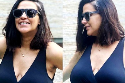 Neha Dhupia Flaunts Baby Bump in Sexy Monokini As She Enjoys 'Pool Party for Two'; See Pics